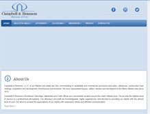 Tablet Screenshot of campbellandbrannon.com